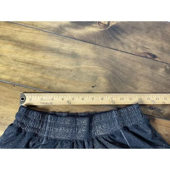 Lululemon Hotty Hot Shorts Metallic Black Size 6