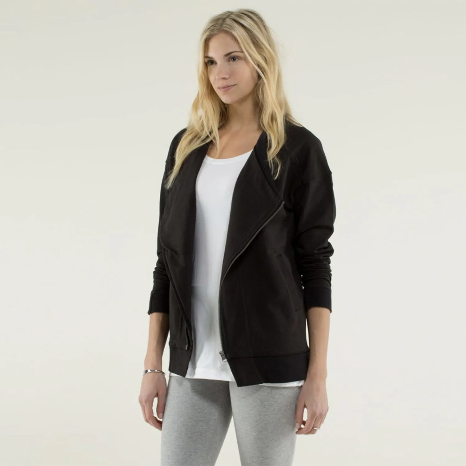 lululemon mula bundle wrap jacket french terry