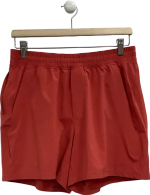 Lululemon Orange Pace Breaker Linerless Short 7" UK M