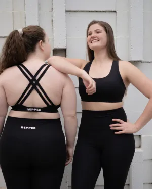 Luxe Sports Bra - Onyx Black