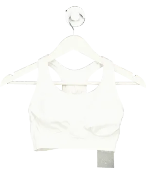 M&S White Seamless Medium Support Sports Bra UK S