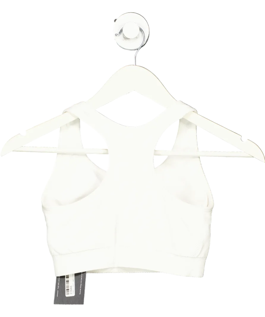 M&S White Seamless Medium Support Sports Bra UK S