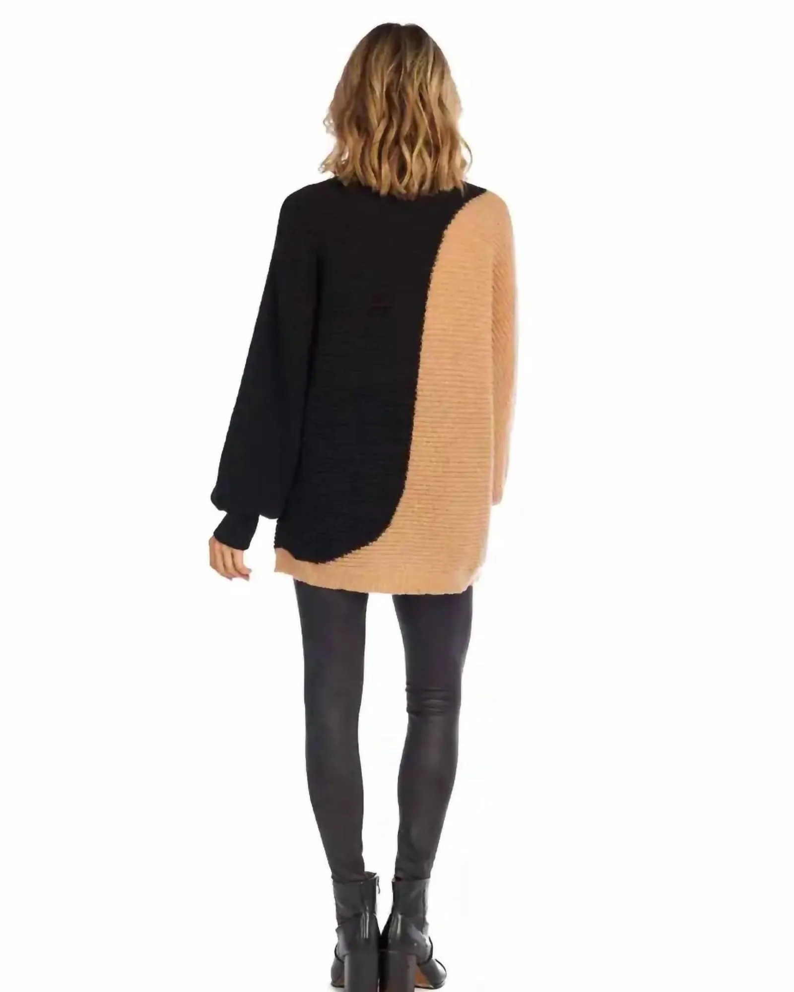 Maple Oversized Sweater in Black/Tan | Black/Tan
