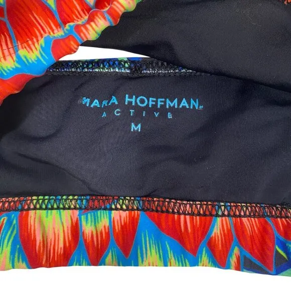 Mara Hoffman active Floral Strap Bra Women’s M designer activewear tropical