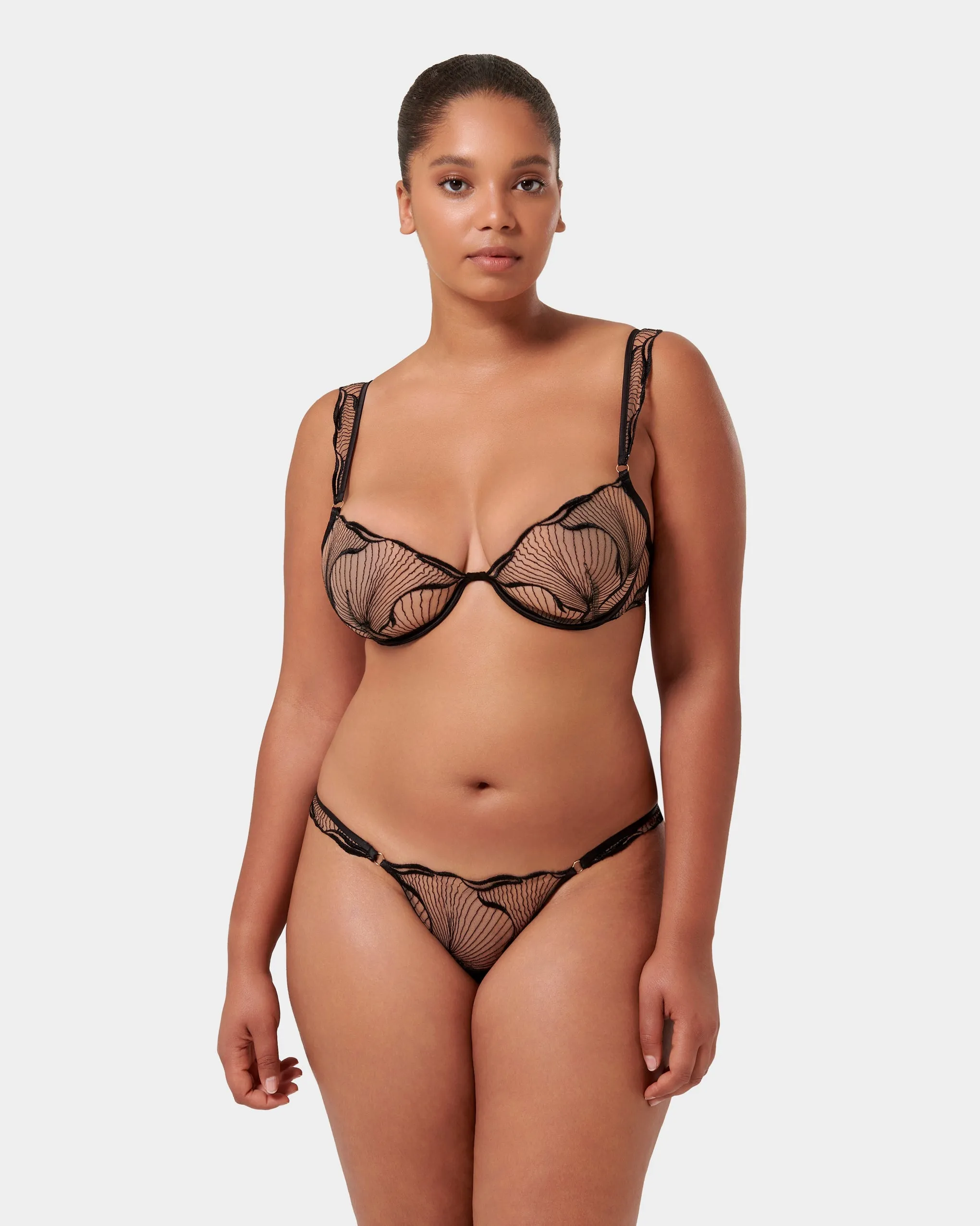 Marabel Thong Black/Sheer