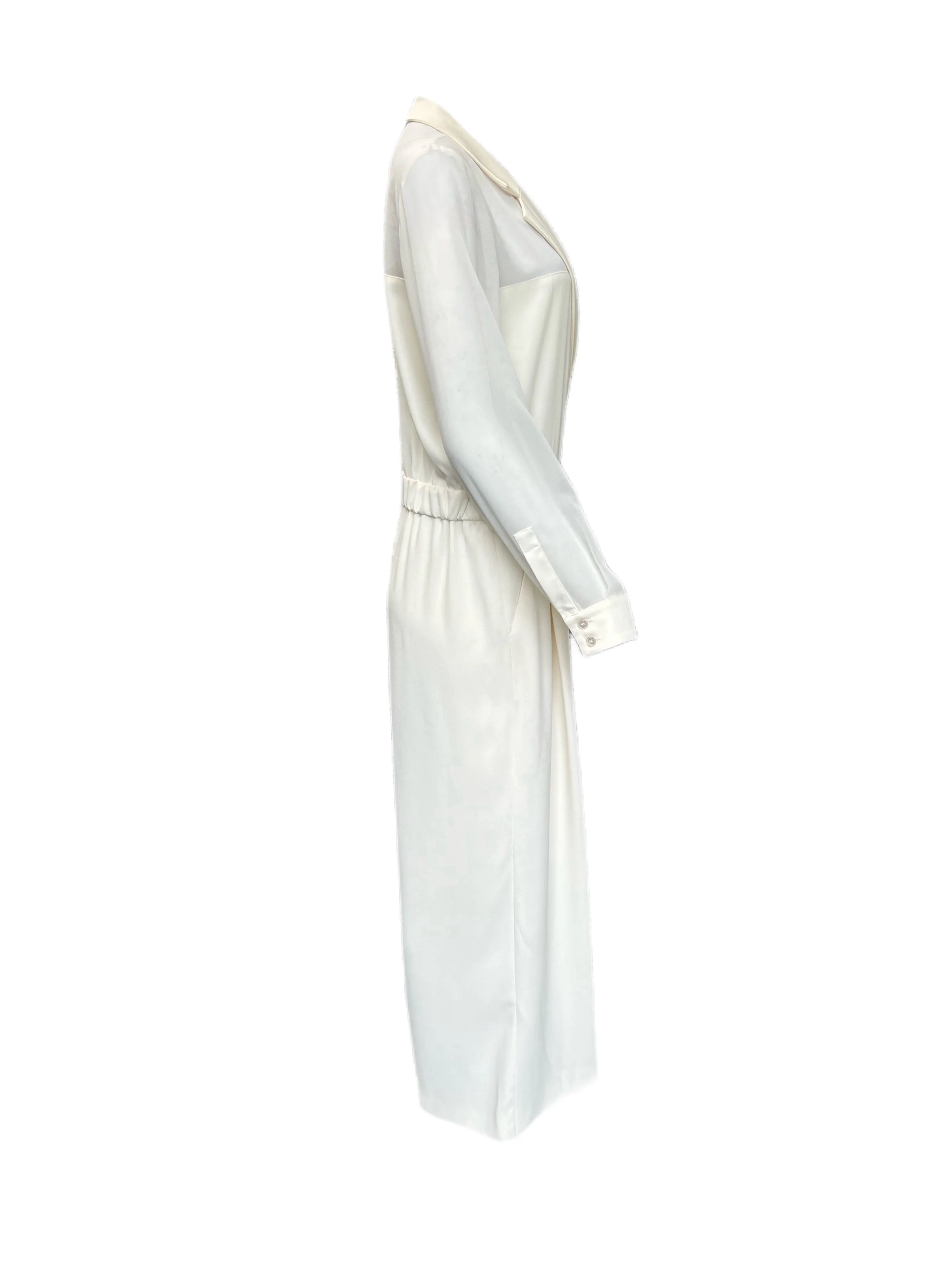 Marella By Max Mara Women's Ivory Landa Jumpsuit Size 12 NWT