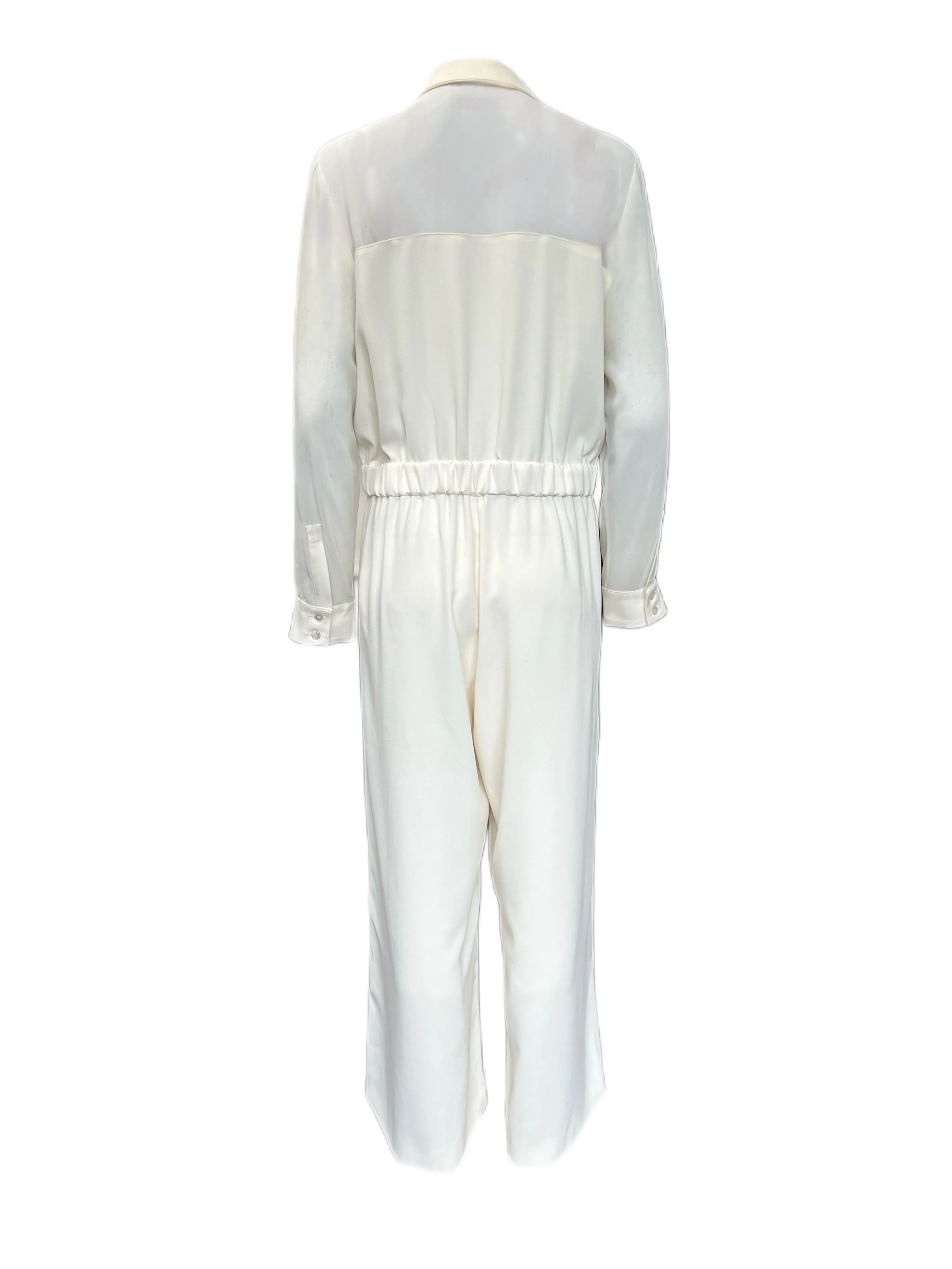 Marella By Max Mara Women's Ivory Landa Jumpsuit Size 12 NWT