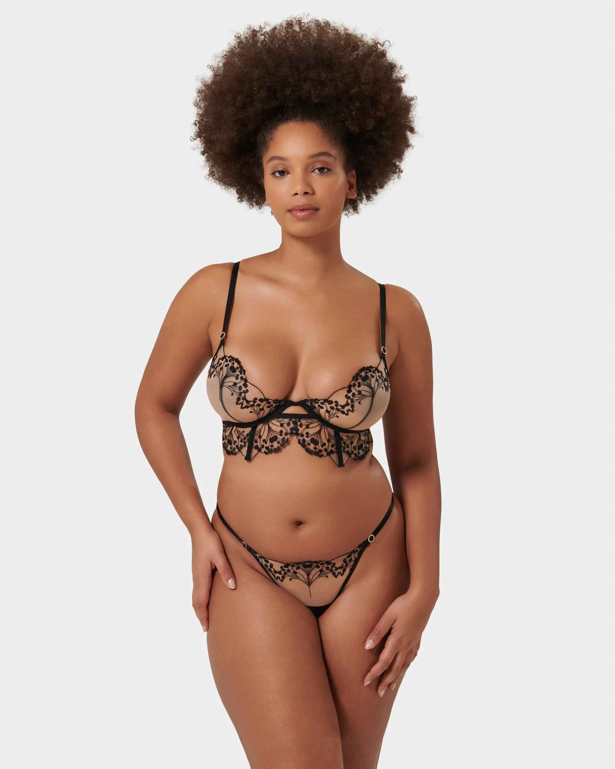 Marisa Thong Black/Sheer