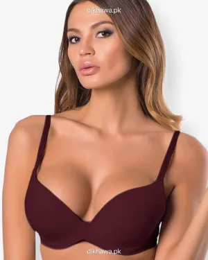 Maroon Pushup Bra - Single Padded Underwired Bra - Flourish - FL972