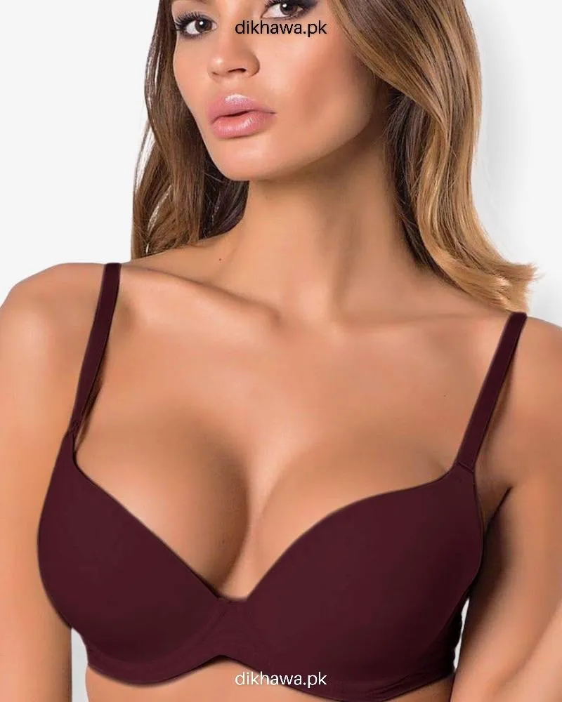 Maroon Pushup Bra - Single Padded Underwired Bra - Flourish - FL972