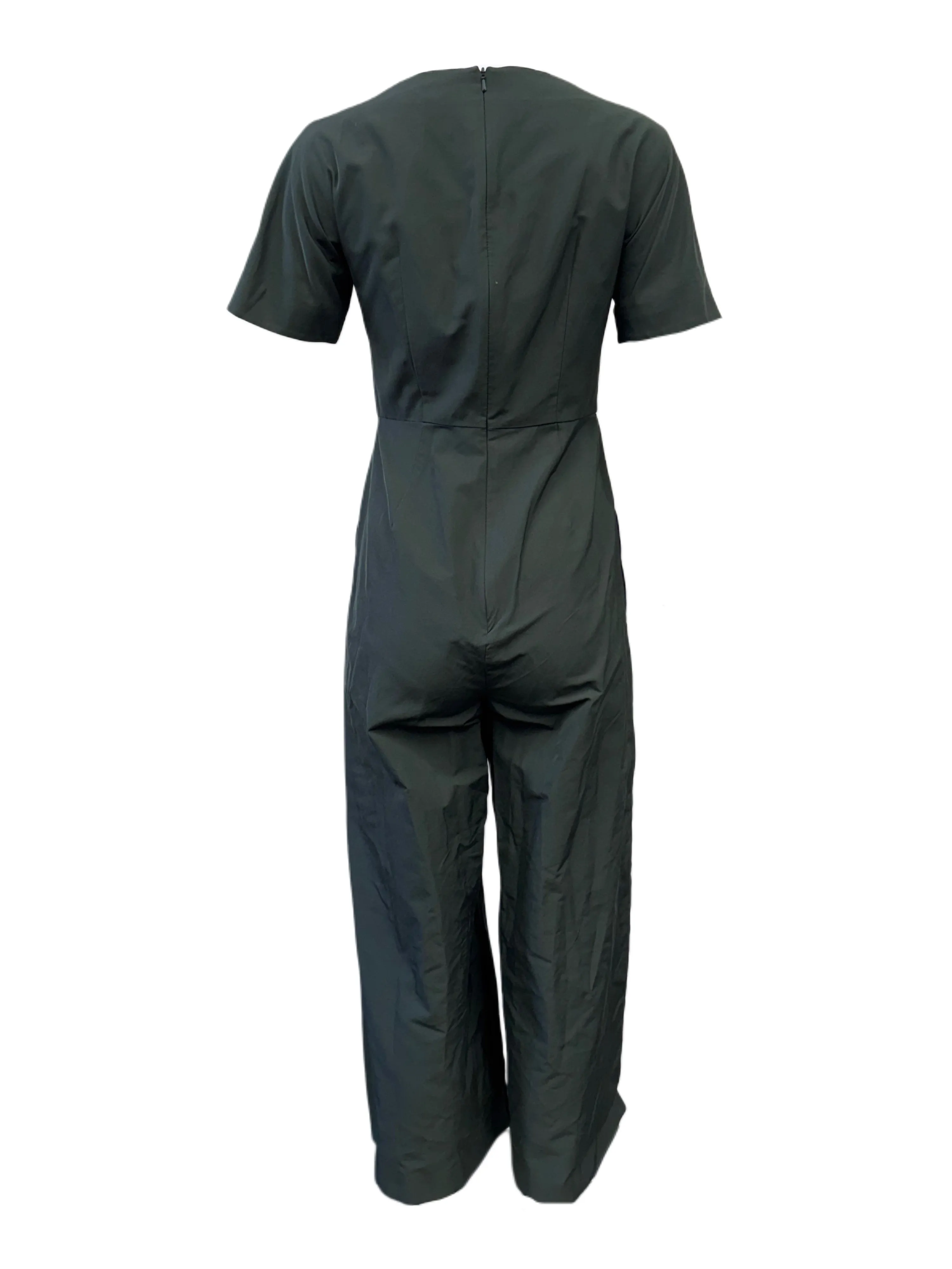 Max Mara Women's Green Zina Zipper Closure Jumpsuit NWT