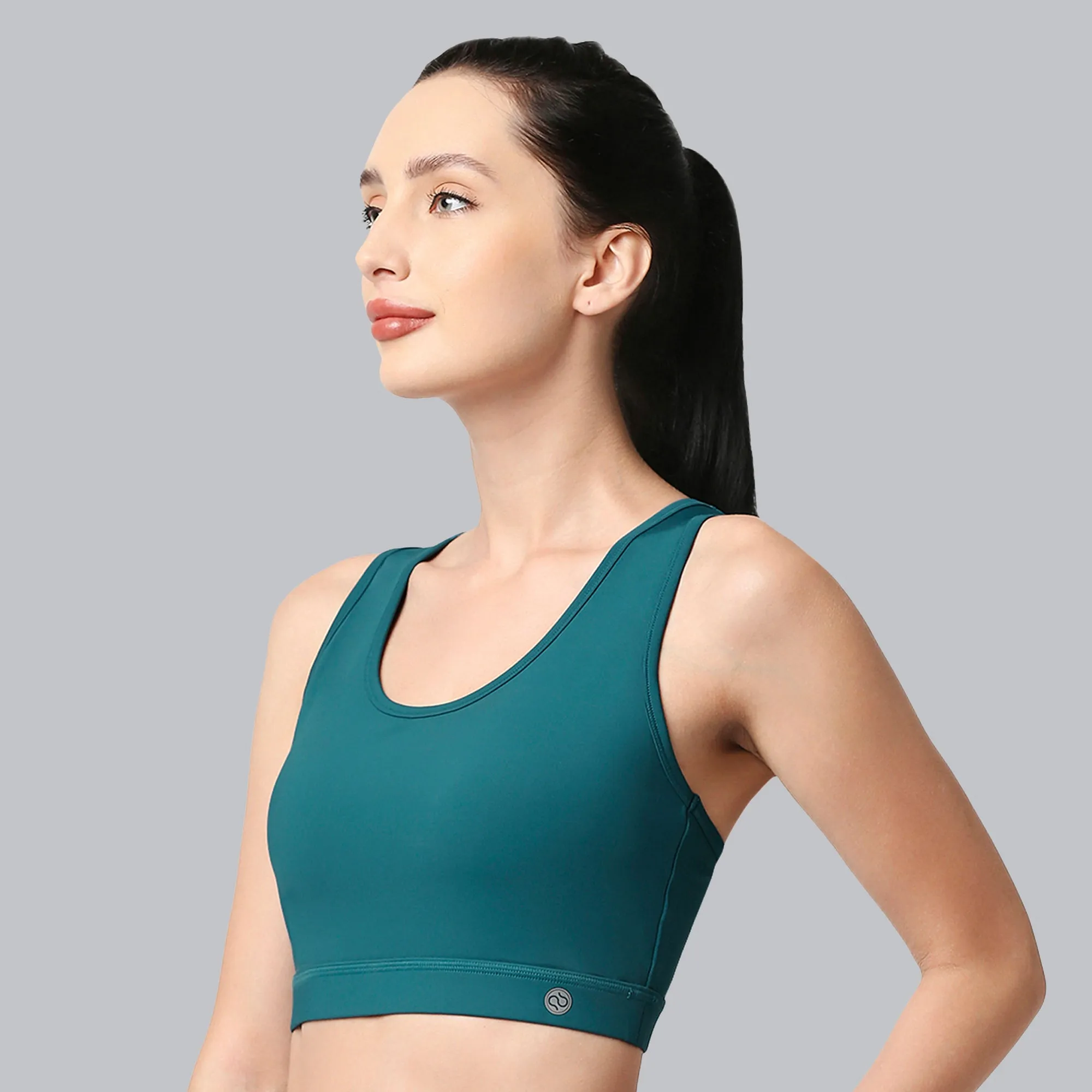Medium Impact Racerback Sports Bra with Removable Cups