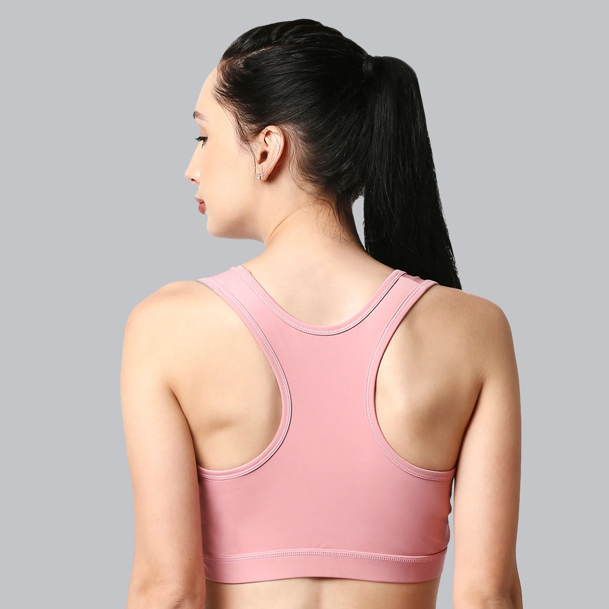 Medium Impact Racerback Sports Bra with Removable Cups