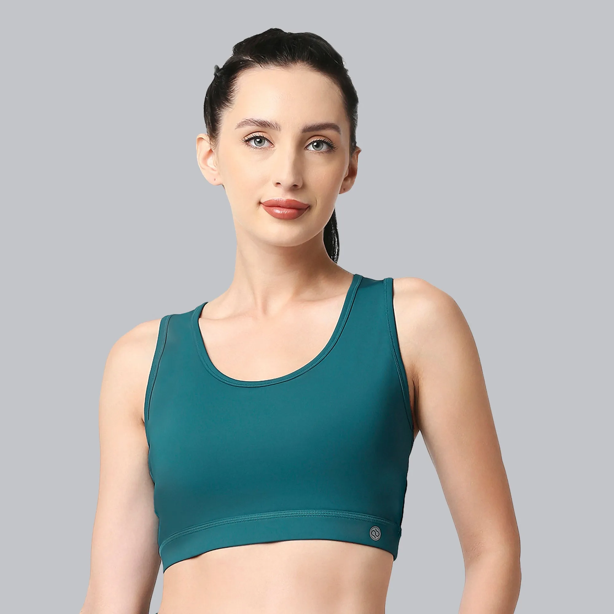 Medium Impact Racerback Sports Bra with Removable Cups