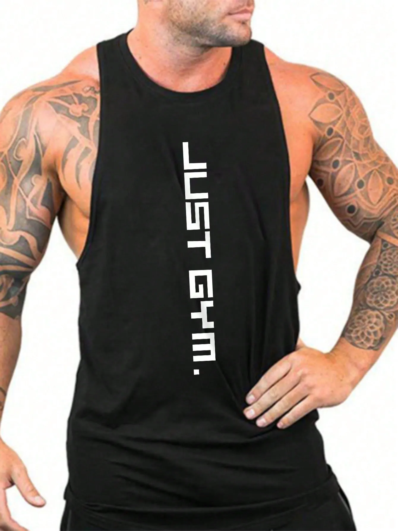 Men Letter Graphic Sports Tank Top