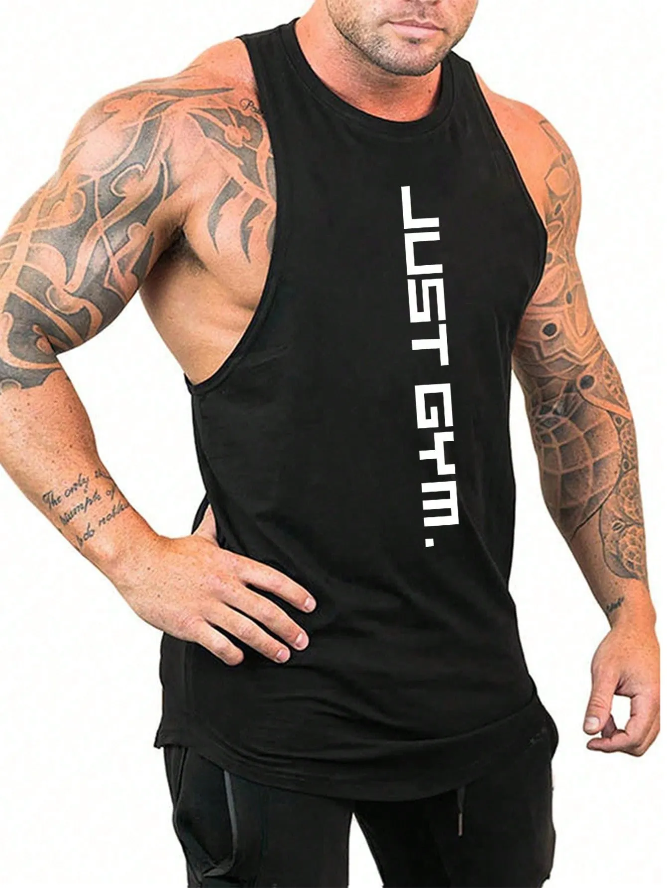 Men Letter Graphic Sports Tank Top