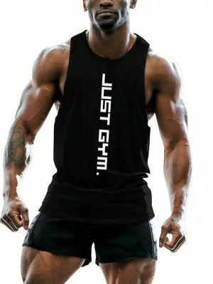 Men Letter Graphic Sports Tank Top