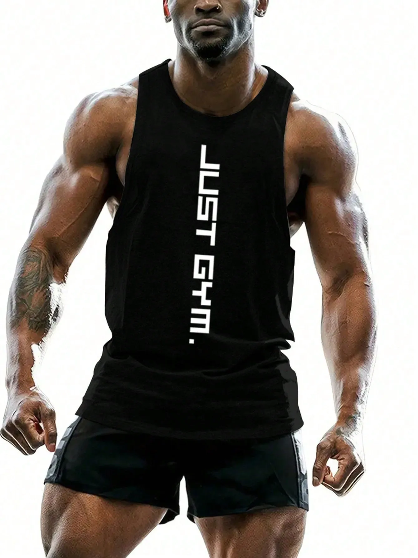 Men Letter Graphic Sports Tank Top
