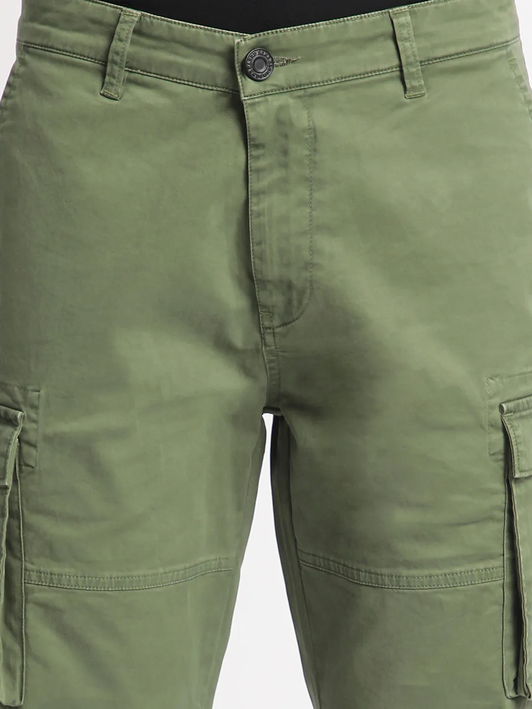 Men Relaxed Mild Green Trousers