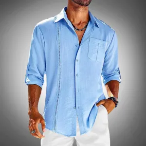 Men's Cotton Shirt Classic Button-Up