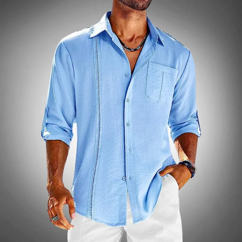 Men's Cotton Shirt Classic Button-Up