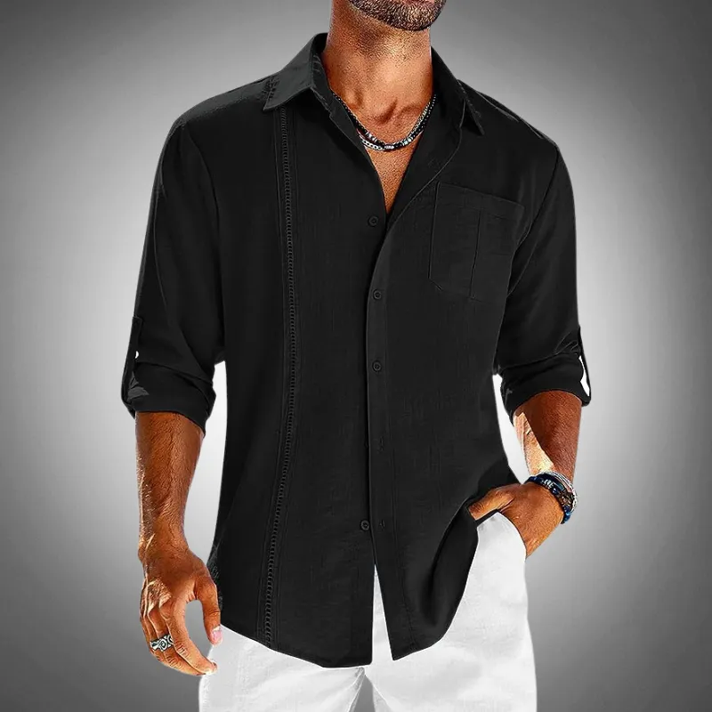 Men's Cotton Shirt Classic Button-Up