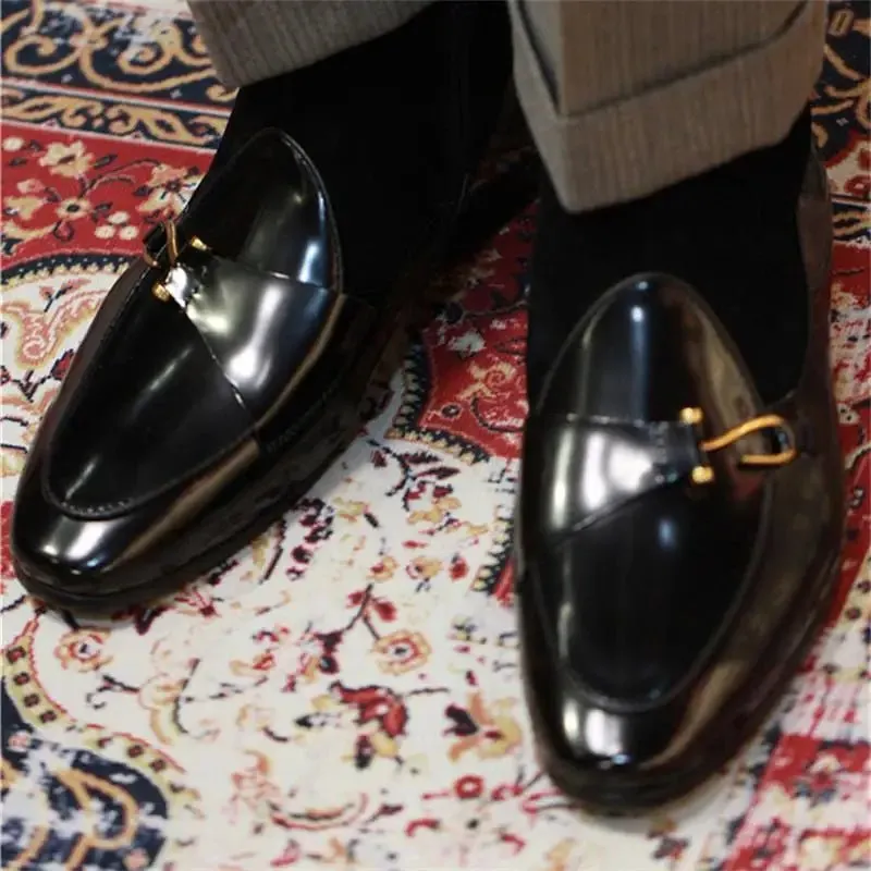 Men's Leather Ankle Boots Classic British Style
