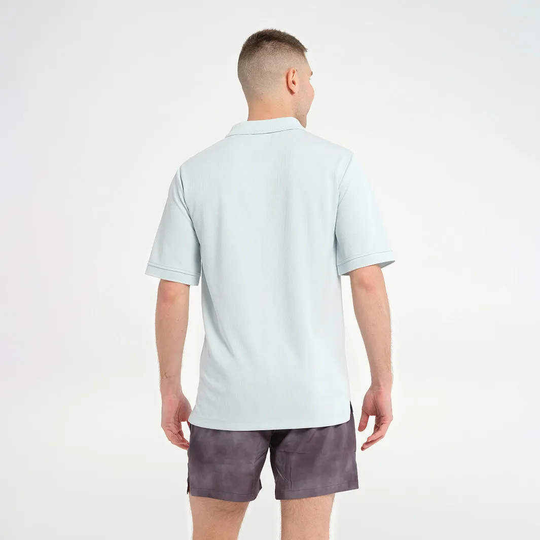 Mens Short Sleeve Polo - Sky Blue