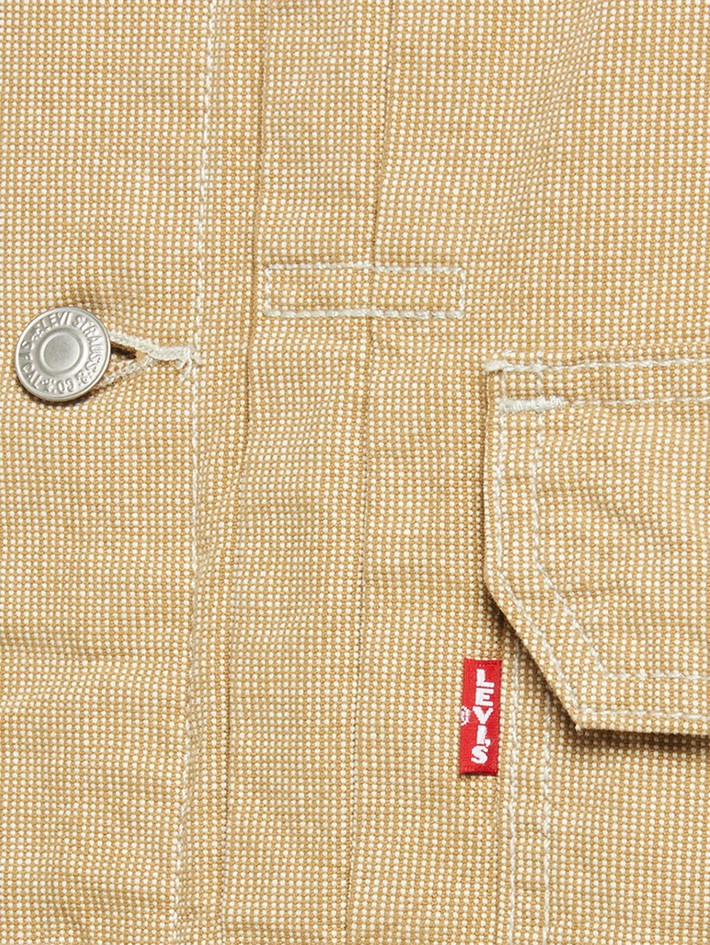 Men's Solid Khaki Relaxed Fit Jacket