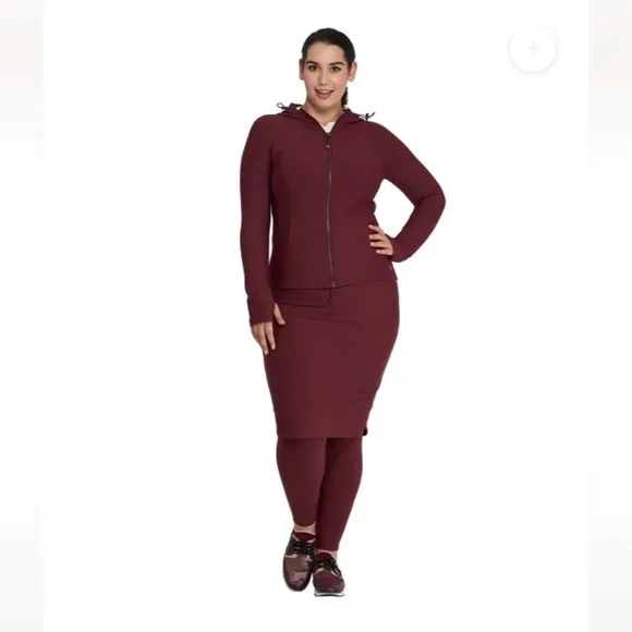 Merlot Lightweight Hooded Active Jacket | WUKOgals