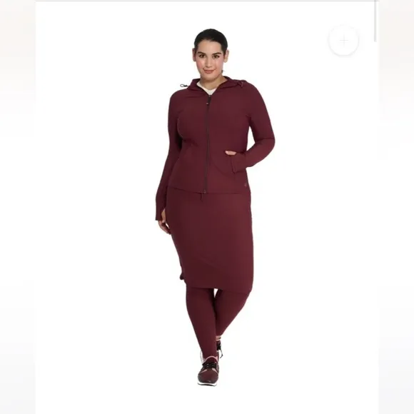 Merlot Lightweight Hooded Active Jacket | WUKOgals