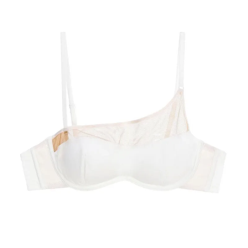 Mesh Cut Out Trim Bra and Panty Set