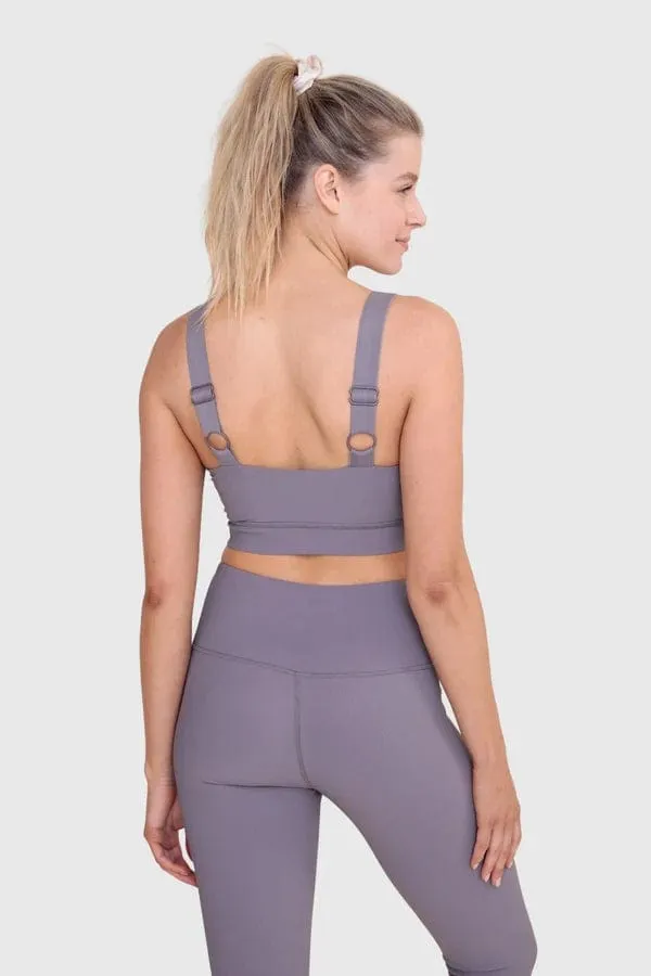 Micro Ribbed Sports Bra - Arcane