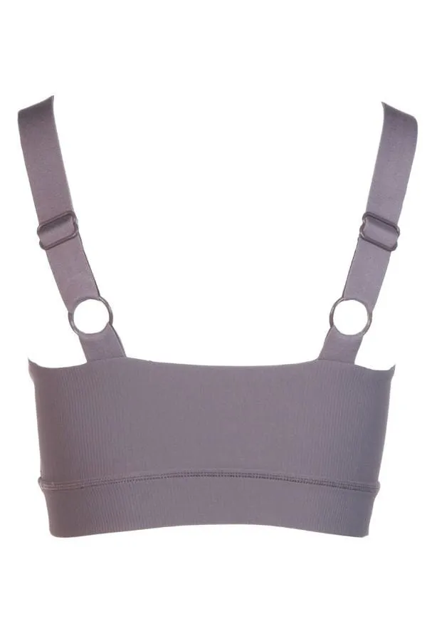 Micro Ribbed Sports Bra - Arcane