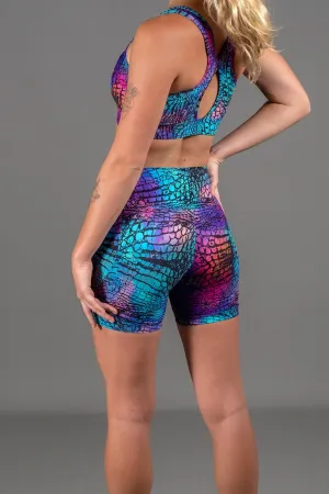 Mid Waist Mid Shorts - Viper