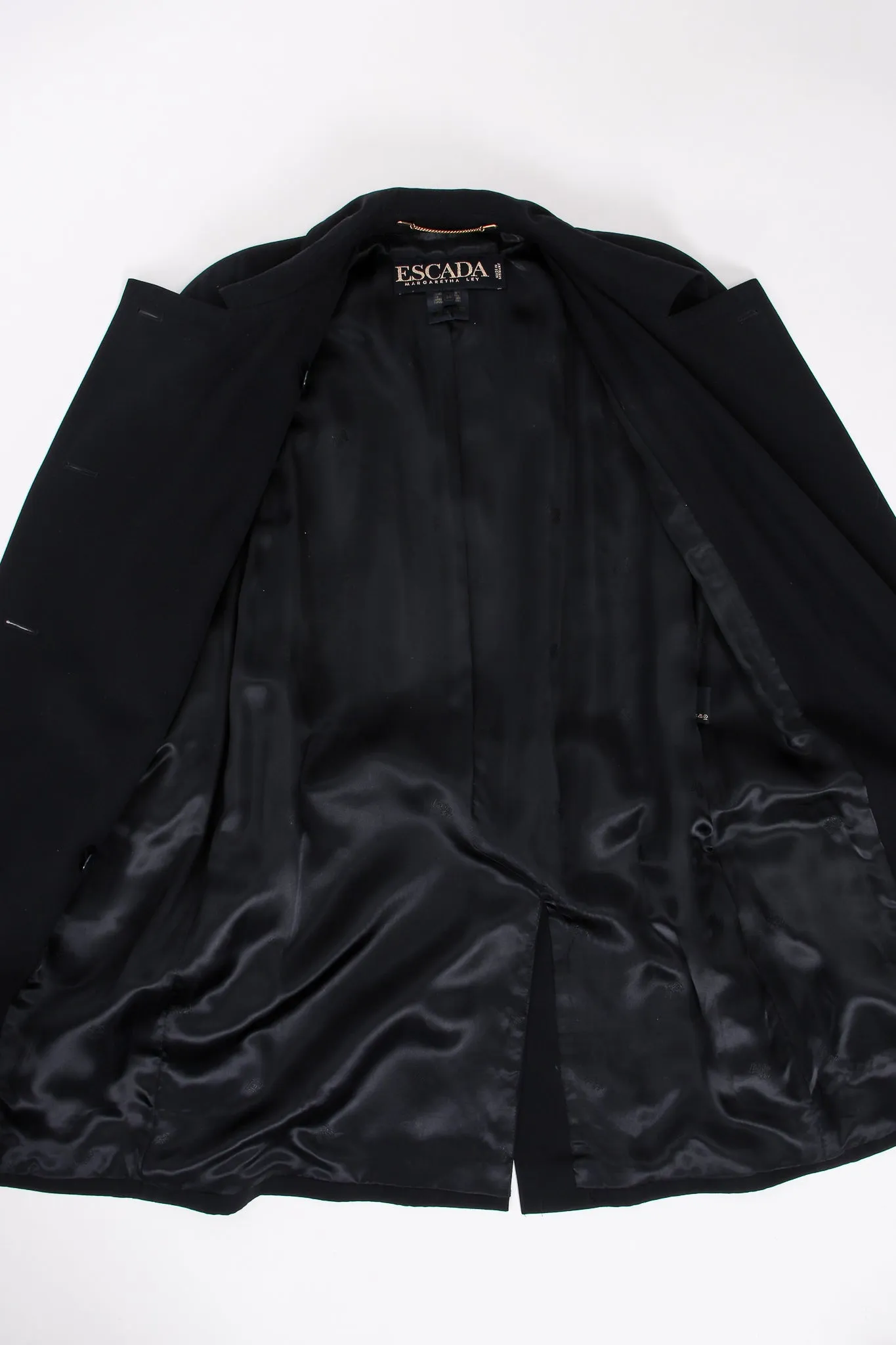 Midnight Belted Twill Trench
