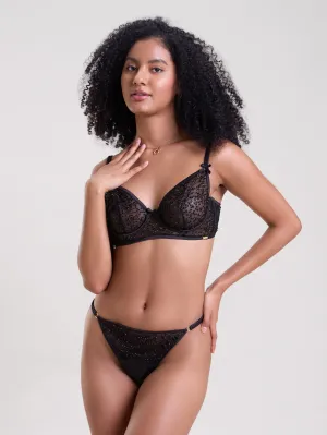 MIDNIGHT GLOW BRA & THONG SET