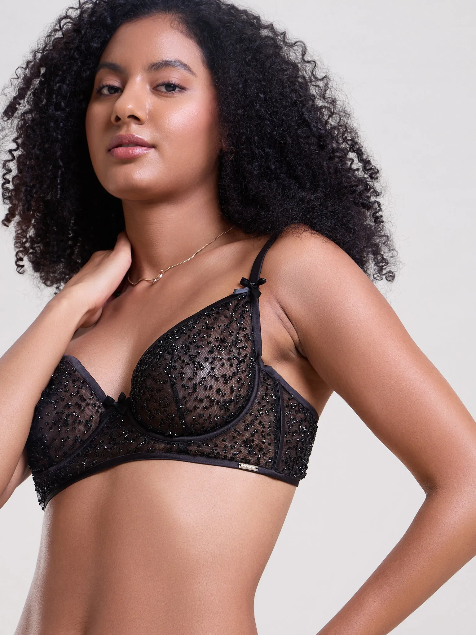 MIDNIGHT GLOW BRA & THONG SET
