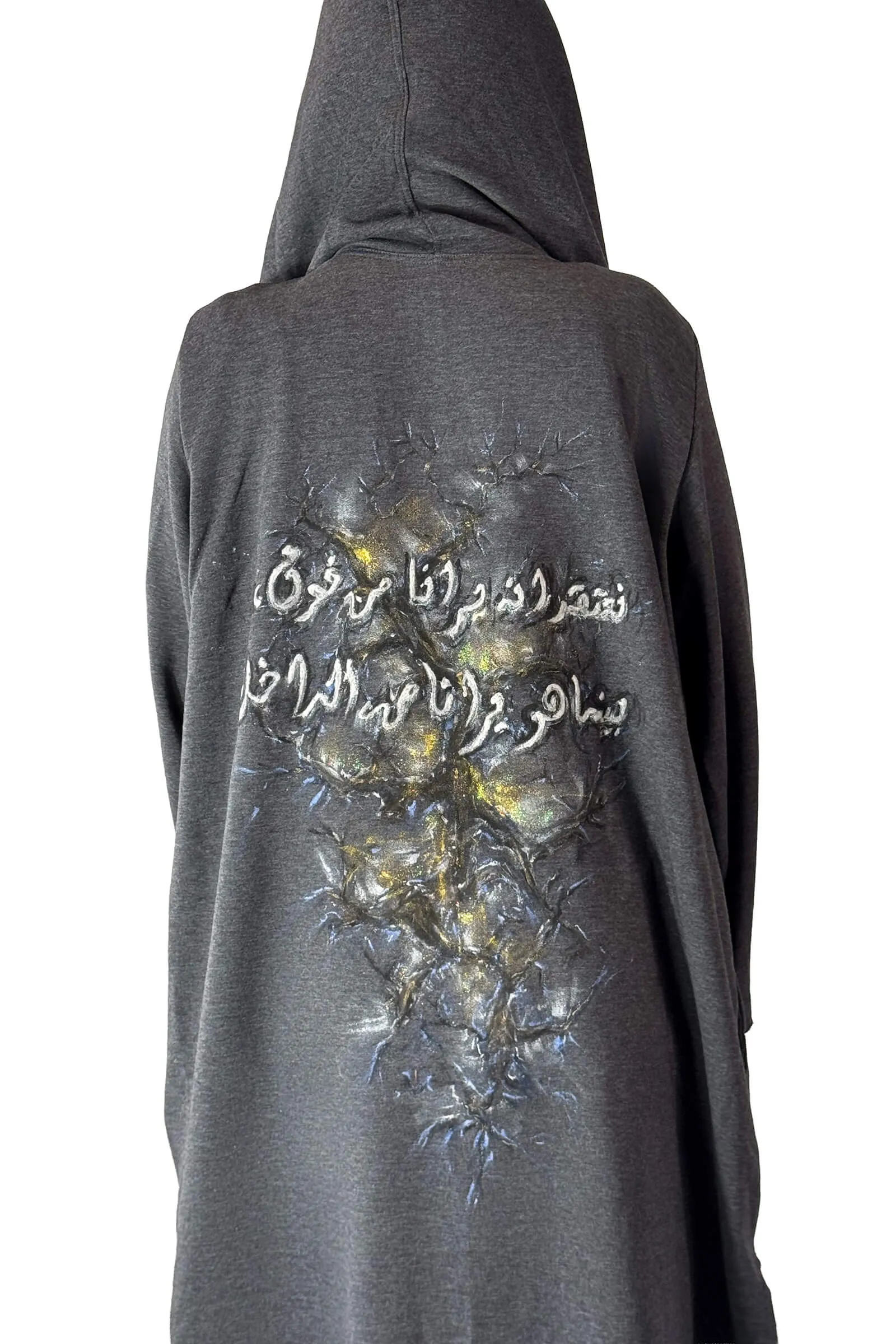 Midnight Mystique Hooded Cardigan