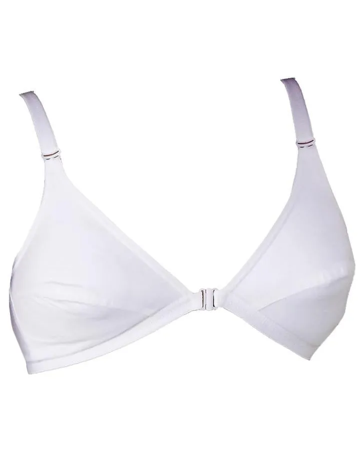 Milli Front Open Bra - Tulip Bra - Cotton Bra - Non Padded Non Wired Bra