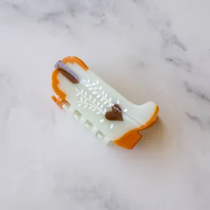 Mint Caramel Sweet Heart Cowboy Boots Claw Clip