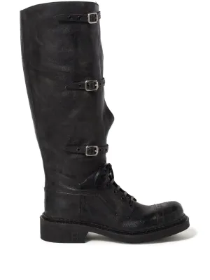 Miu Miu multi-buckle leather boots