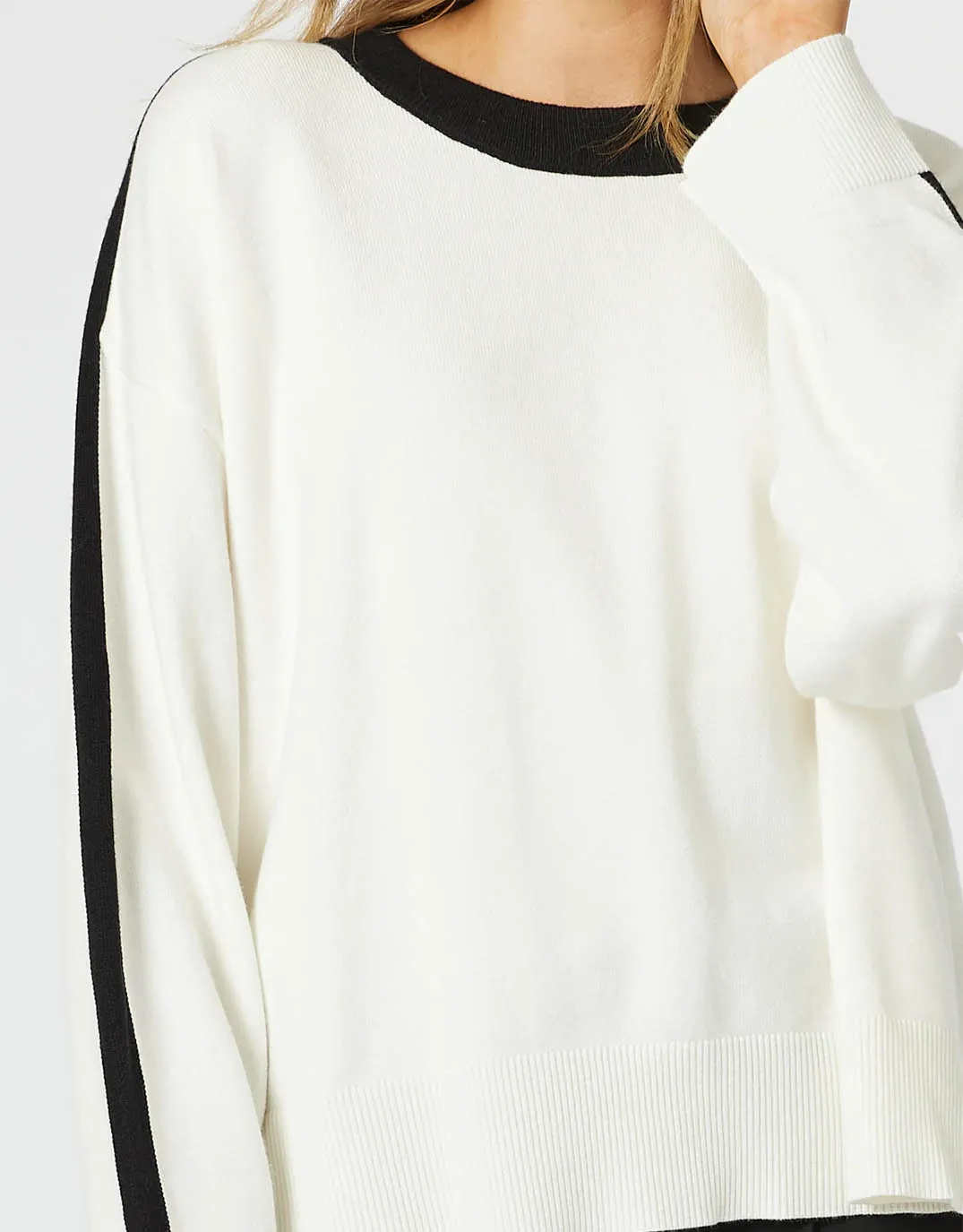 Monaco Knit - Ivory/Black