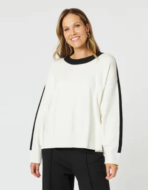 Monaco Knit - Ivory/Black
