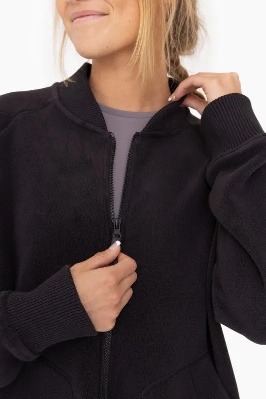 Mono B Microfleece Bomber Jacket