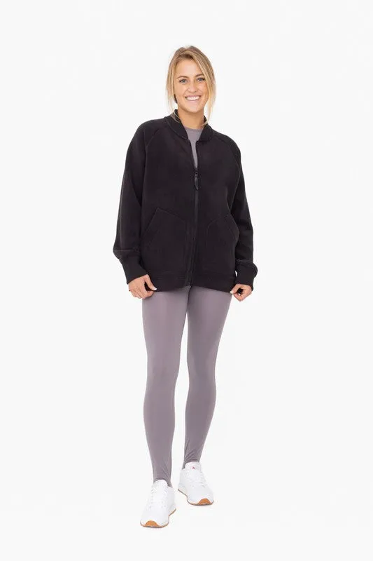 Mono B Microfleece Bomber Jacket