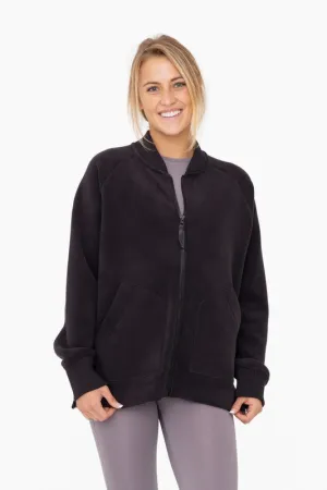 Mono B Microfleece Bomber Jacket
