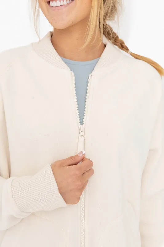 Mono B Microfleece Bomber Jacket