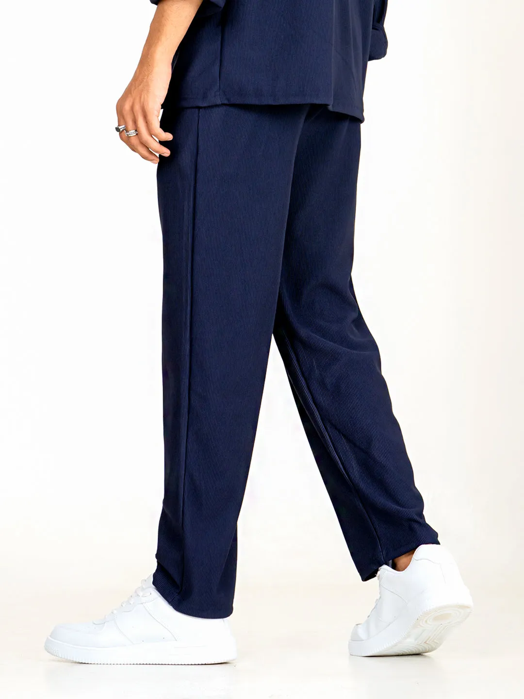 Navy Blue Cord Pant