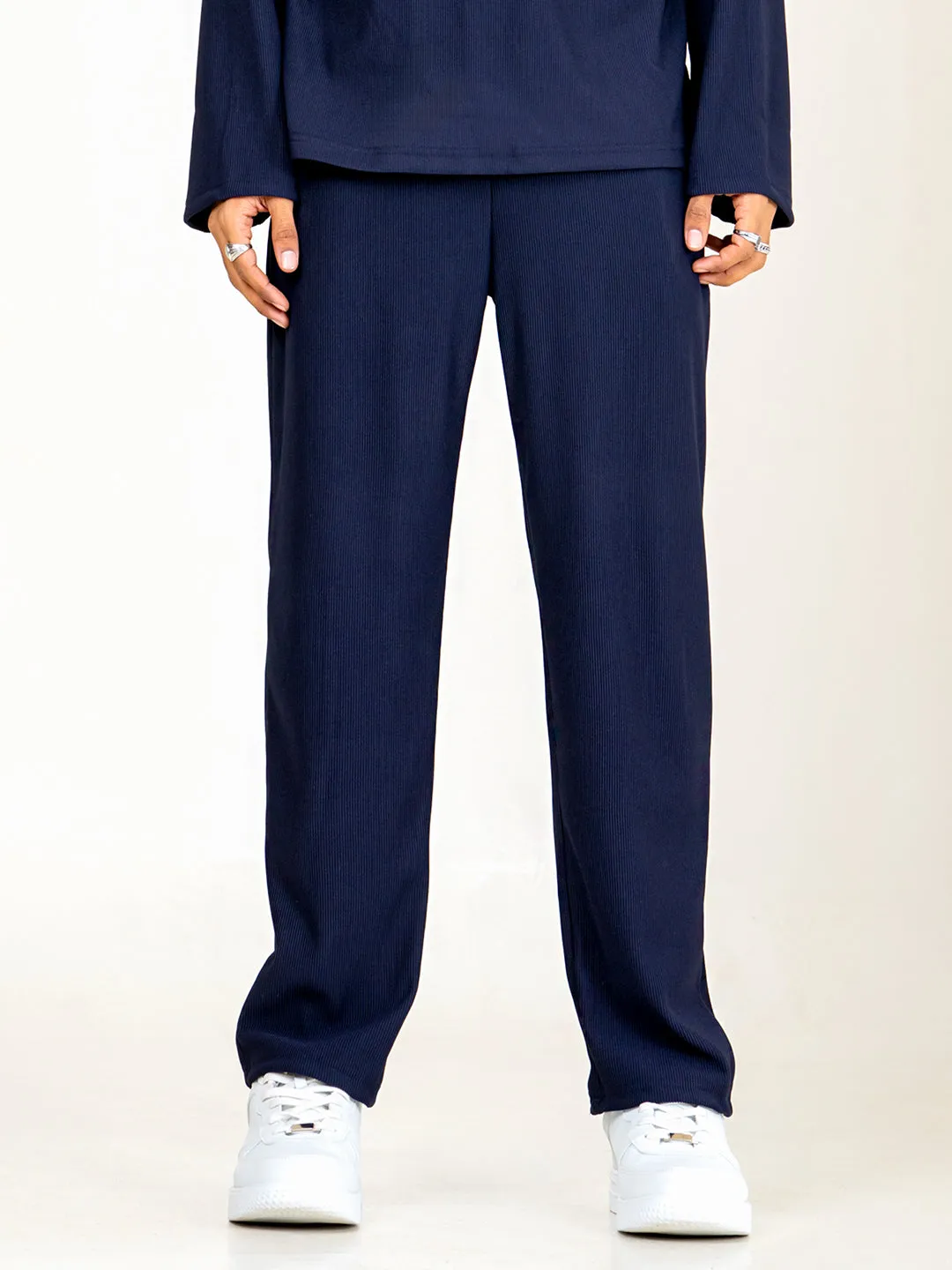 Navy Blue Cord Pant